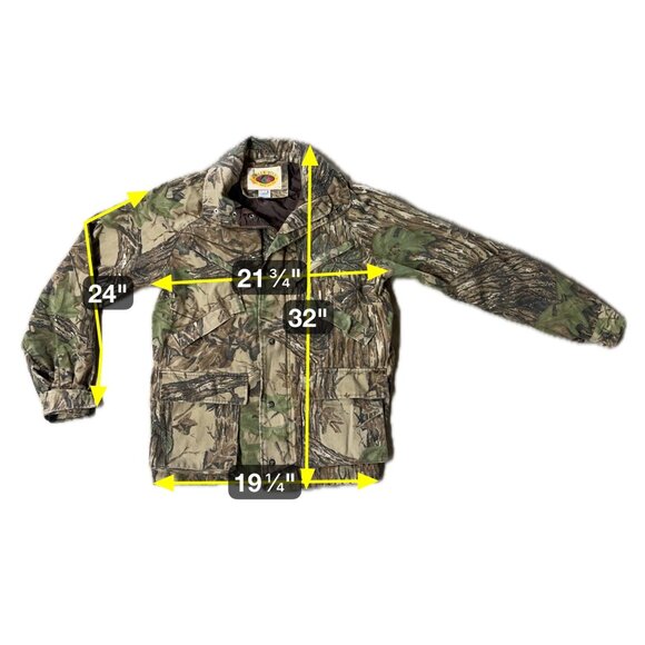 Vintage Hunting Camo Jacket Coat Medium Korea Blue Bill Red Head Camouflage 90s - Picture 10 of 10